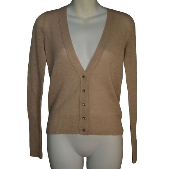 J. Crew alpaca and wool rhinstone cardigan sweater - Picture 1 of 6